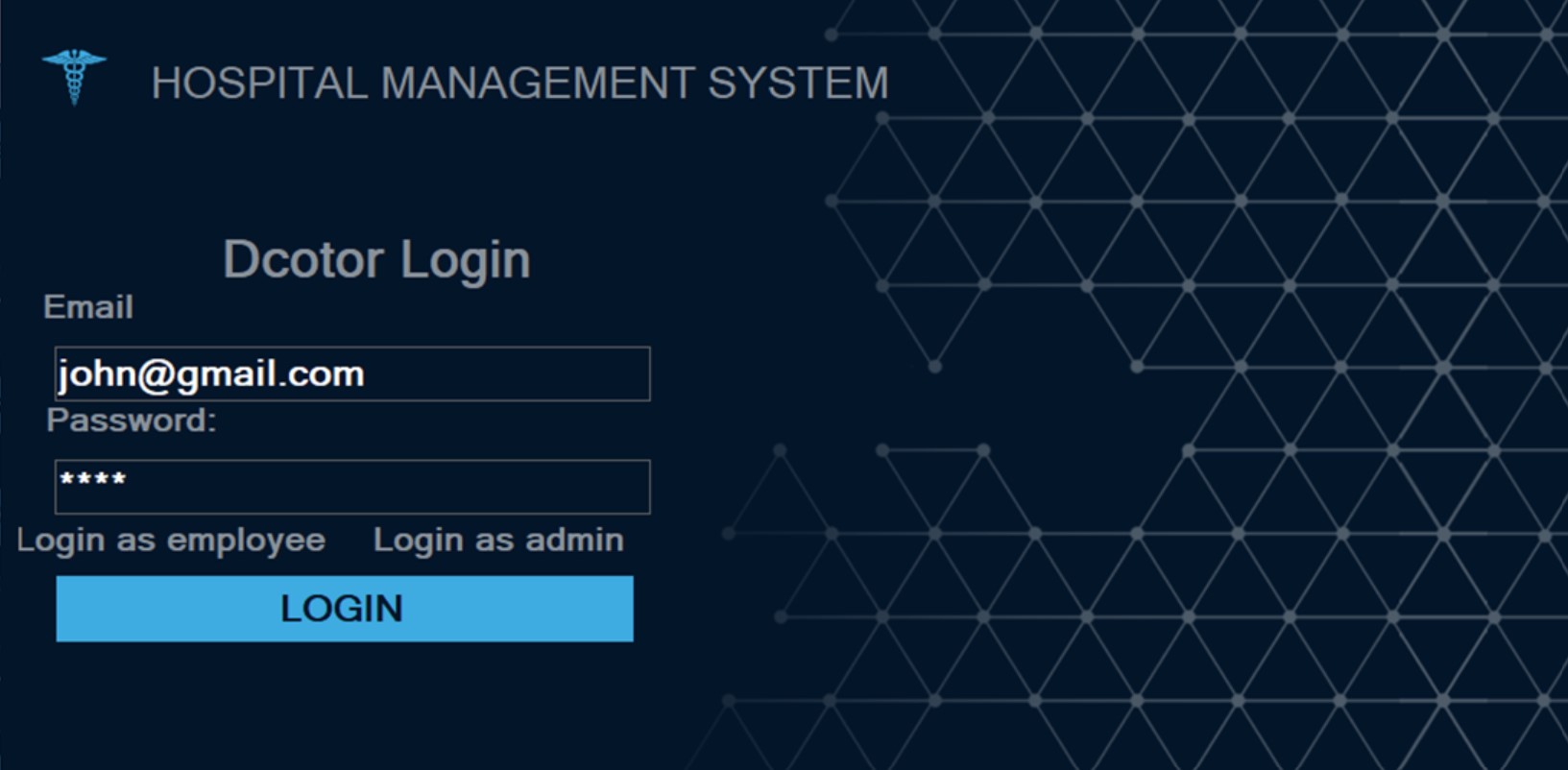 Hospital Management System (WinForms) preview